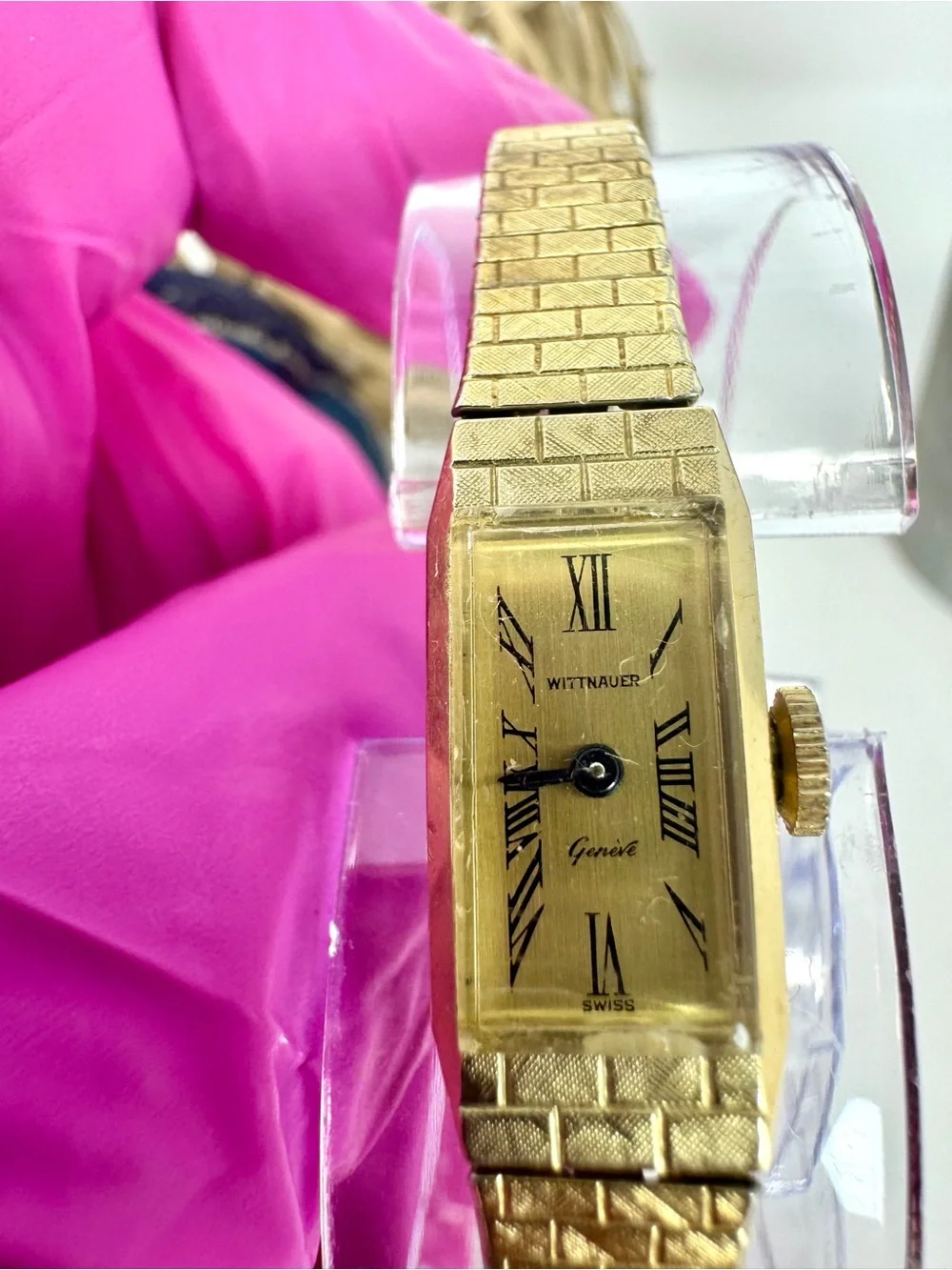 Vintage Wittnauer Genève Women's Mechanical Watch - 10K Gold Filled Bezel & Band